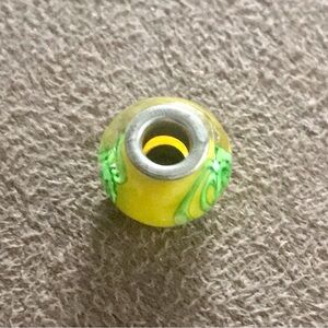 Yellow and Green Bead Charm